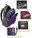 School Backpack BookBag For College Travel Hiking Fit Laptop Up to 15.6 Inch Water Resistant Book Bag (Purple)