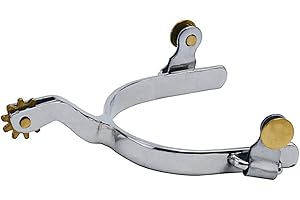 Weaver Leather Women's Roping Spur with Plain Band, 1.75,Silver