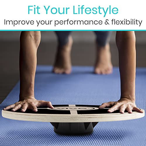 Vive Fit Balance Board Wooden Self Balancing Wobble Platform Wood