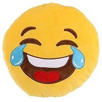 Offcial Emoji Crying Laughter Eyes Cushion Pillow Super Cosy And Soft By A4tech