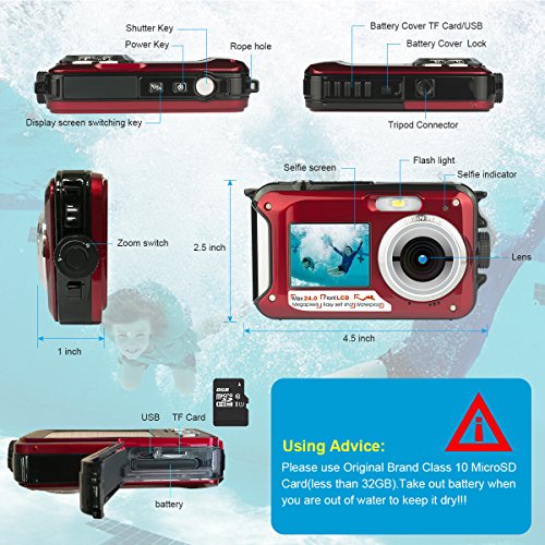 Dual-Screen-Waterproof-Underwater-Point-and-Shoot-Digital-Camera-Video-Recorders