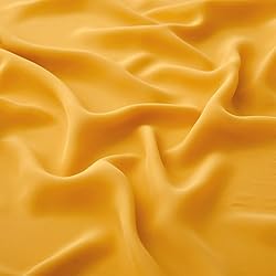 MaiMaiSuan 60" Wide Mustard Yellow Chiffon Fabric