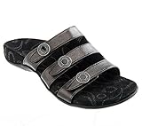 Orthaheel Ashley Black Triple Strap Sandals