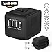 Flowerus International Travel Adapter, Worldwide All in One Universal Travel Adapter Power...