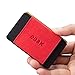 Ebax Minimalist Slim Wallet For Men Women - Elastic Front Pocket Credit Card Holder Wallet (Black Red)