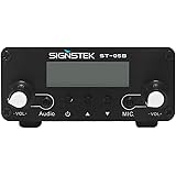 Signstek ST-05B FM Transmitter for Church, Dual Mode Long Range Stereo Broadcast with Antenna, Black