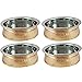 Serving Bowl Set Hammered Copper Stainless Steel Seveware Accessories, Set of 4, Diameter 5 Inch