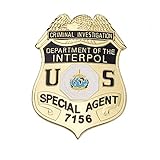 US criminal investigation department of the interpol special agent metal badge