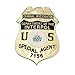 US criminal investigation department of the interpol special agent metal badge