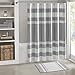 Madison Park - Spa Reversible Cotton Bath Rug - Grey - 20(W)" x 30(L)" - Striped - Water Absorbent- Fast Drying- Bath Mats - Feels Fluffy - Stylish & Sophisticated primary