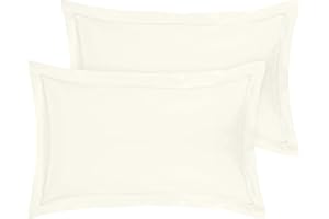 Royale Linens Lot de 2 taies d'oreiller pour grand lit, 50,8 x 76,2 cm, microfibre brossée 1800, résistantes aux plis et à la