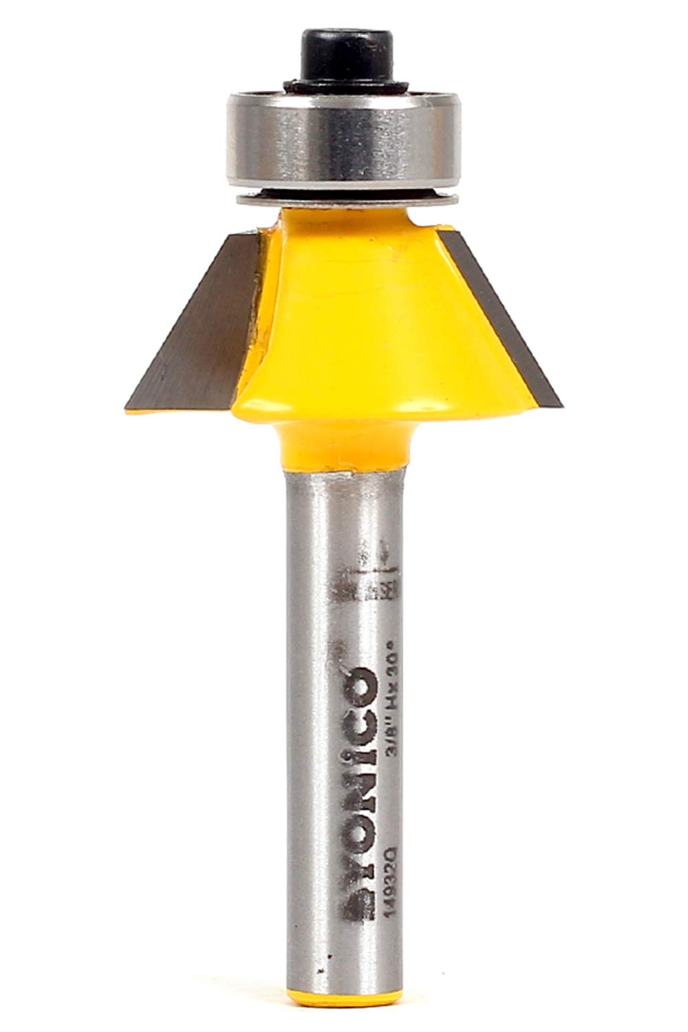 Yonico 14932q - Bevel Trim Router Bit, Bevel Angle: 30 Deg., Cutting Height: 9/32" - 1/4" Shank