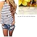 Usstore Vest Tank Tops Vest Stripe Vest T Shirt Casual T-Shirt For Women (M)