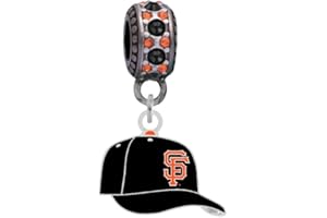 FINAL TOUCH GIFTS San Francisco Giants Cap Charm Compatible With Pandora Style Bracelets. Can also be worn as a necklace (Included.)