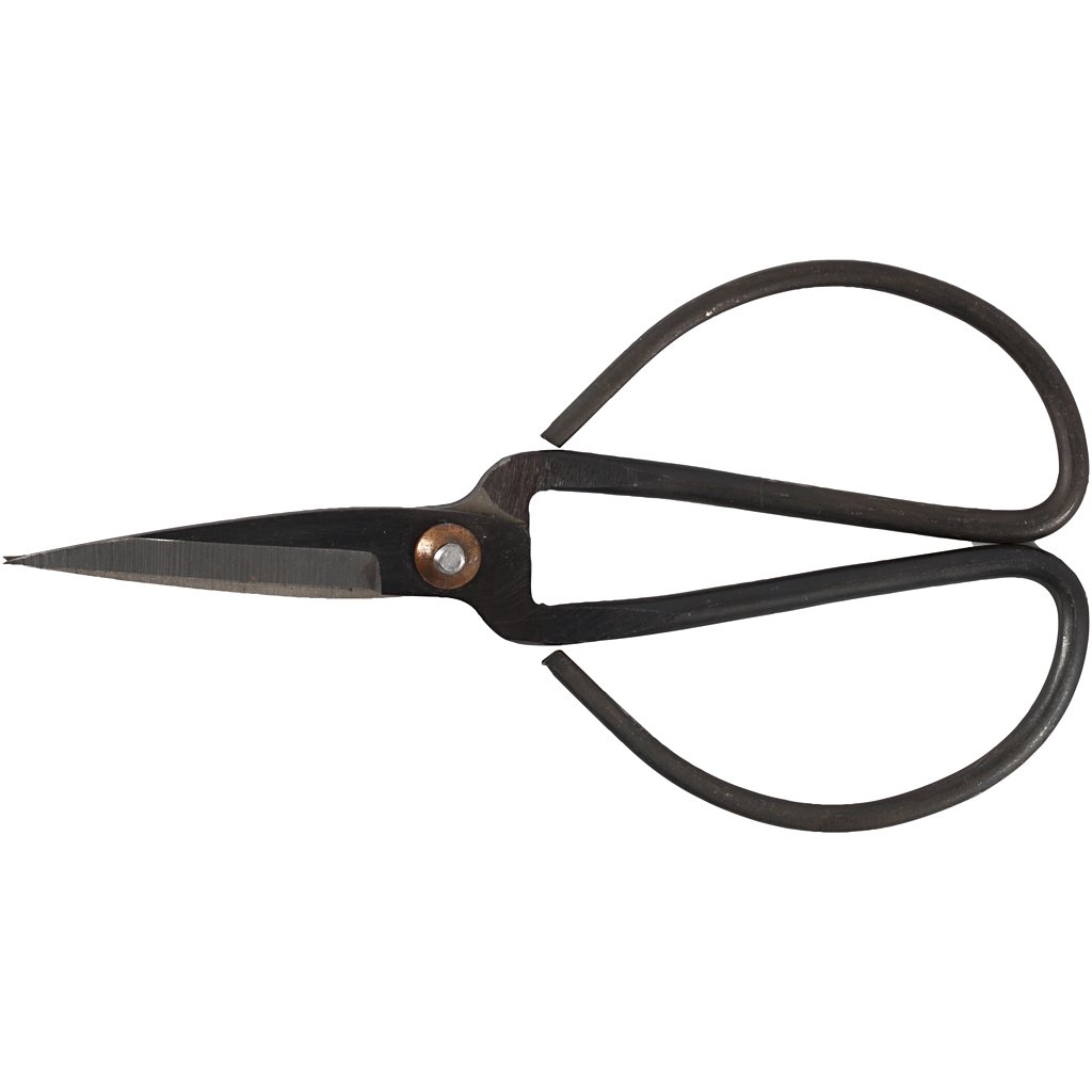Vivi Gade Vintage Small Scissors for Fabric, Bandage and Other Materials, L: 15 cm, W: 8 cm, Black, 1pc