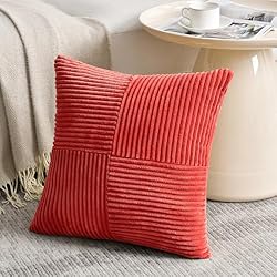 Fancy Homi 2 Packs Red Decorative Throw Pillow