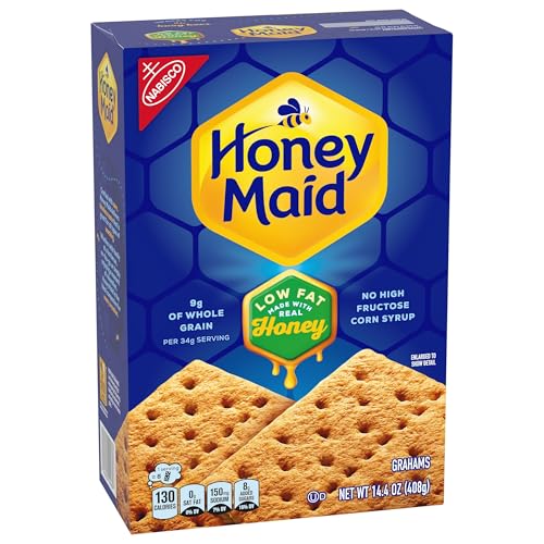 HONEY MAID LOW FAT HONEY GRAHAM CRACKERS, LUNCH SNACKS, 14.4 OZ