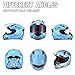 OSNICH Japanese Anime Full Face Motorcycle ATV Street Bike Helmet MS-850 Warrior (Adult and Youth Sizes, DOT Certified)