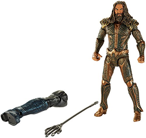 DC Comics Multiverse Figurine Collector Aquaman 15 cm avec armure et trident, jouet pour enfant dès 3 ans, FHG08