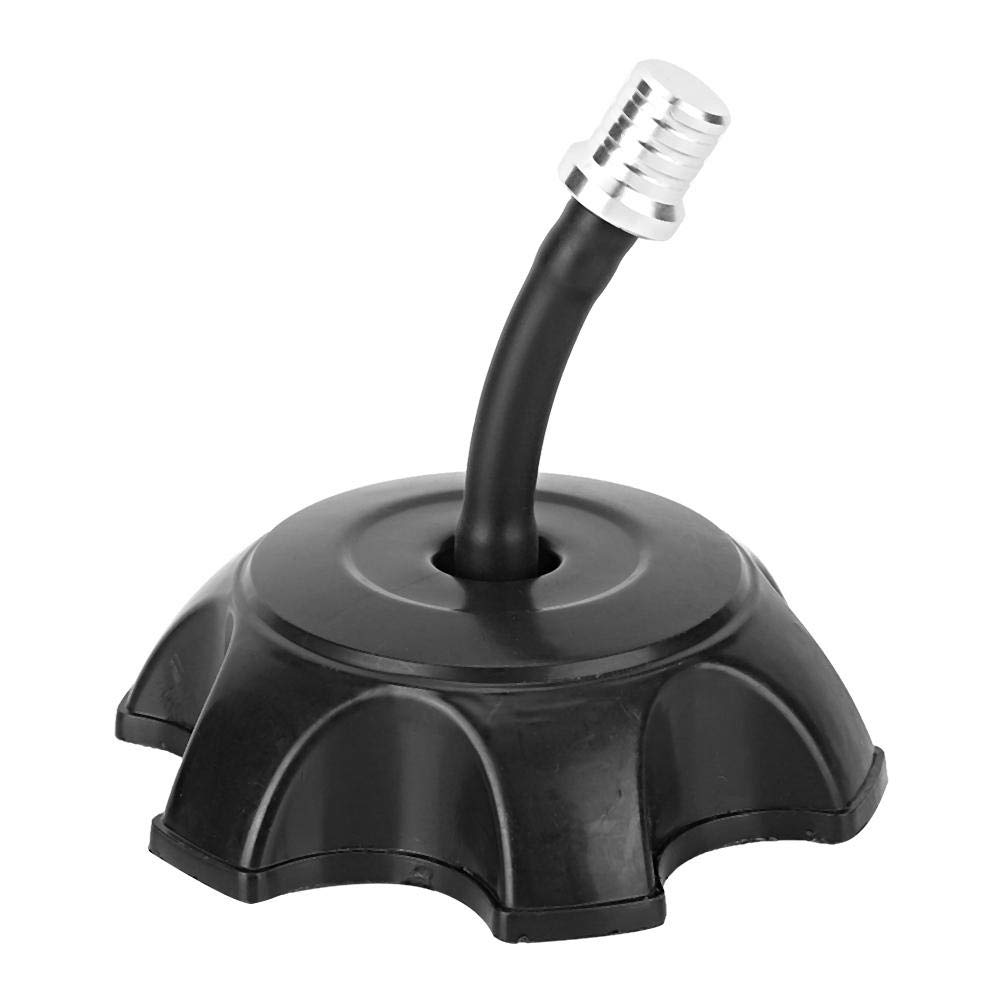 KIMISS Pit Bike Tank Cover Valve Vent Breather Pipe CNC Gas Fuel Tank Cap Cover Motorcycle Fuel Cap ATV Petrol Locking Fuel Cap with Vent Valve Breather Hose Tube (Silver)