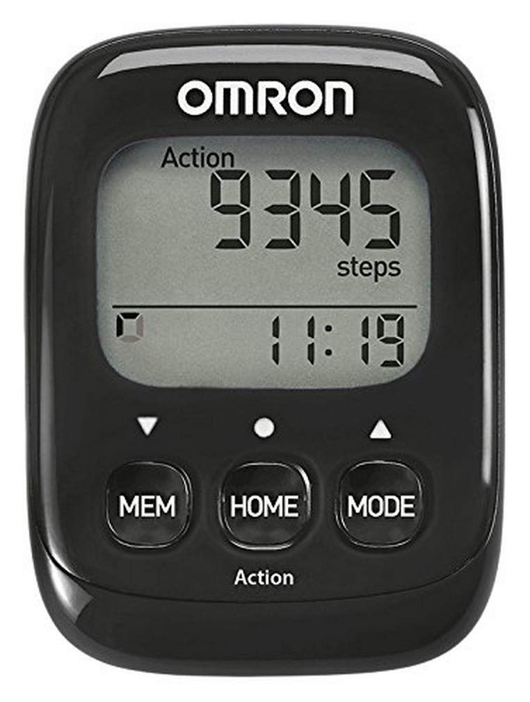 Omron Walking Style IV Step Counter - Pocket Size Pedometer, Active Mode & Calorie Calculation, Large Buttons and Large Display and Highly accurate with 3D sensor