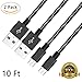 Micro USB Cable,2Pack 10FT Long Nylon Braided High Speed 2.0 USB to Micro USB Charging Cables Android Charger Cord for Samsung Galaxy S7 Edge/S6/S5/S4,Note 5/4/3,HTC,LG,Tablet and More(Black White)