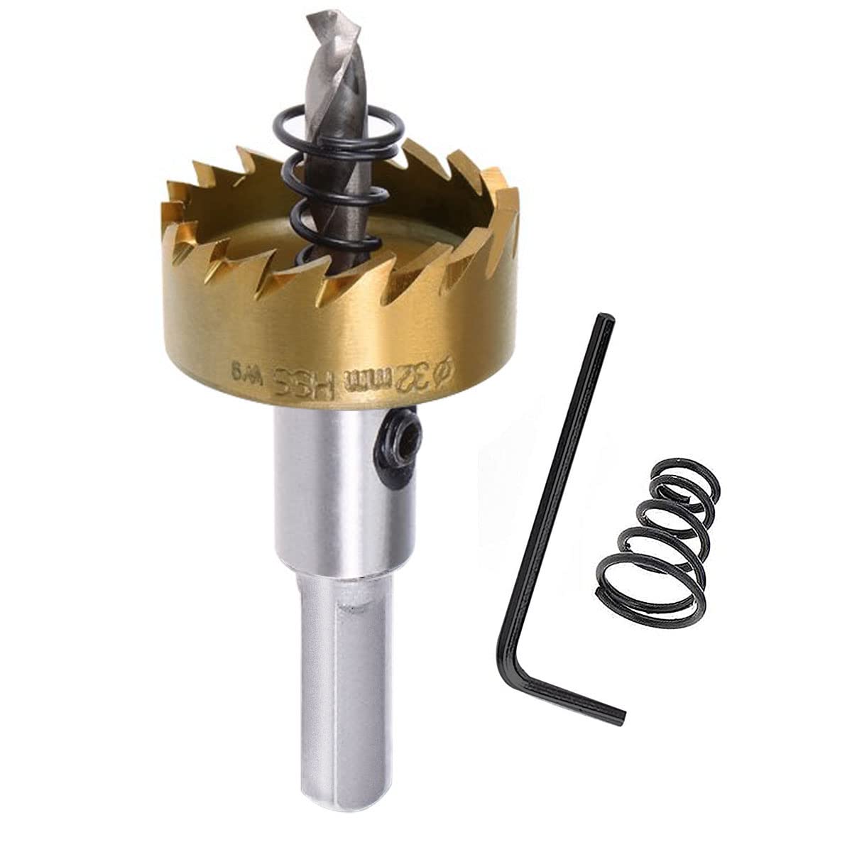 SagaSave 32mm Hole Opener High Speed Drill Bits Metal Hole Cutter, Long Life Hole Saw with Allen Key for Metal Wood Stainless Steel Aluminum, 1.26inch 1PCS