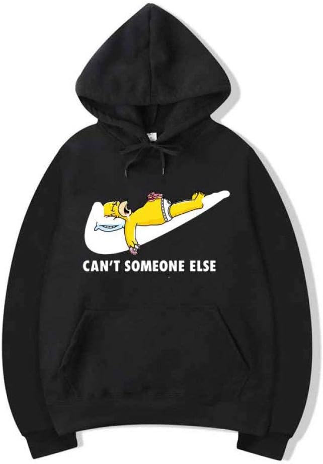 FENGZTM 2019 New Printed Sportswear Men Sweatshirt Hip-Hop Simpson Male/Female Hoodeds Hoodies Pullover Hoody Clothin,L-E