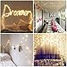 [2 Pack] 36ft 100 LED Battery Operated String Lights Timer on Waterproof String (8 Modes), Warm White, Koopower