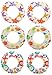 Intex Inflatable 20-Inch Lively Ocean Friends Print Kids Tube Swim Ring (6 Pack)