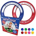 Activ Life Best Kid's Frisbee Rings [2 Pack] Fly Straight & Don’t Hurt - 80% Lighter Than Standard Frisbees - Replace Screen Time Healthy Family Fun - Get Outside & Play! - Made in USA