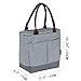 Zdzdy Insulated Lunch Bag for Women Original Waterproof Reusable Grocery Shopping Cooler Tote Bag for Adults Girls Kids, Blue and White Strips (blue&white)