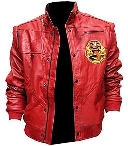 Johnny Lawrence Red Jacket Karate Kid Faux leather Jacket Red