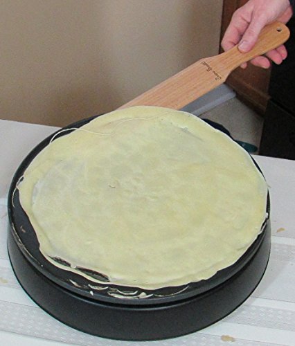 Crepe Maker Kit. 3 Piece Set Includes Crepes Spreaders,One 5 and One 7 inch, and One Crepe Turner, and Recipe Card. Made of Beechwood, Pre-Seasoned with Mineral Oil. By Crepe Scott