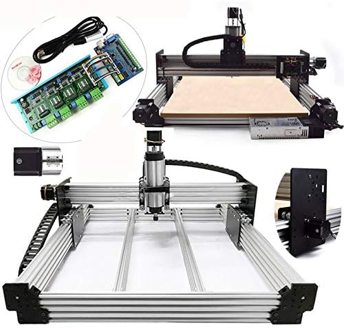 2.2kW Water Cooled Spindle 4 Axis WorkBee CNC Router 7575 CNC Milling Machine Full Kit STB5100 Mach3 CNC Mill PCB Wood Plastic Carving Machine