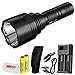 Nitecore P30 1000 Lumen Long Throw Flashlight with 2x Nitecore 3400 mAh 18650 batteries, i2 charger with car adapter and LumenTac Battery Organizer
