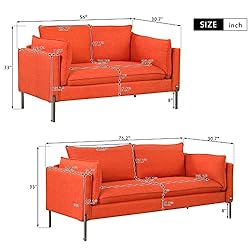 Merax 2 Pieces Living Room Sofa Set with