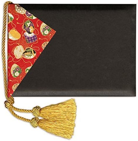 結ごころ 和風ゲストブック 黒 芳名帳 ｗ２１３ 祝賀会 叙勲 御祝 結婚式