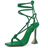 Shoe Land SL-Melody Women's Lace-Up Heels, Dressy
