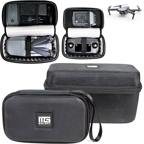 DJI Mavic Pro Drone Case and Remote Controller Case - Includes 2 Hard Shell Carrying Cases - No Chemical Smell - 40% Bigger - Fits Accessories, Batteries, Propellors, and Charging Cables.