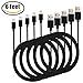 [5-Pack] Antopos 6 Feet 5 Pack Sync and Charge Lightning to USB Cable for iPone iPad iPod