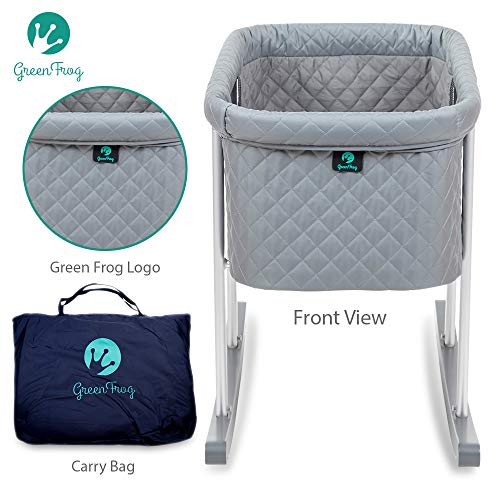 green frog baby bassinet