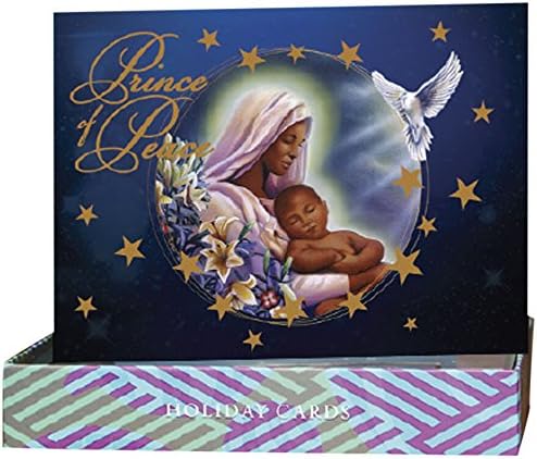 Shades of Color Prince of Peace Holiday Cards, 15 Cards and Envelopes, 5 x 6.75 inches (X17-104)