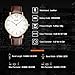 Men's Quartz Watch, Aposon Fashion Classic Business Analog Wrist Watch Casual Dress Leather Watches - Brown