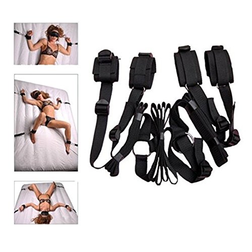 Beautyer Restraint System kit Medical Grade Velcro Adjustable Soft Wrist and Ankle Cuffs