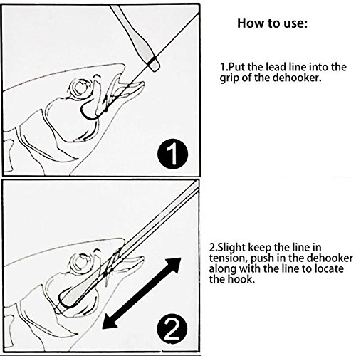 ZHUOTOP Fishing Hook Remover Detacher Extractor Tackle Removal Tool With Strap Portable