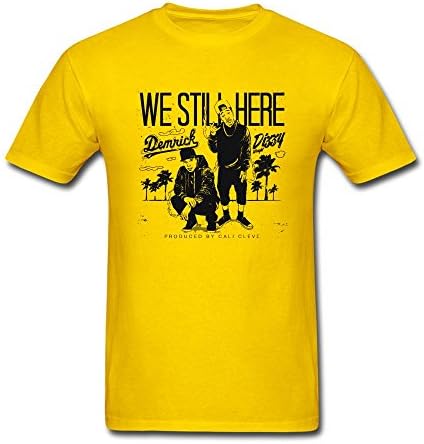 DESBH Men's Dizzy Wright Short Sleeve T Shirt Yellow