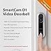 Wisenet SmartCam D1 Wired Video Doorbell for Home Security, Face Recognition. Hard-Wiring to Existing Doorbell Required.