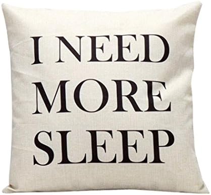 OUBAO Letters Sofa Bed Home Decoration Festival Pillow Case Cushion Cover (K)