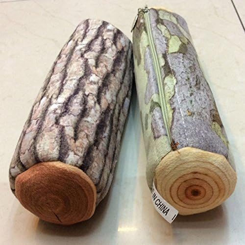 2 pcs/set of Simulation Wood Pencil bag-Pine tree and Chinese parasol tree.